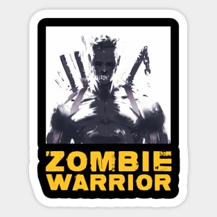 Zombie Warrior Sticker